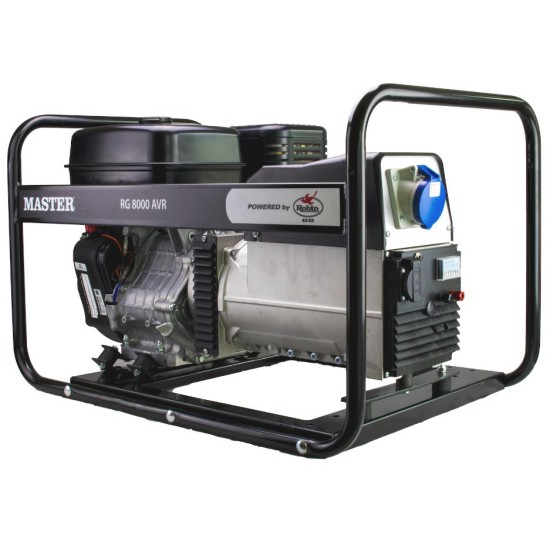 Master - RG 8000E AVR Μονοφασική Γεννήτρια με Κινητήρα Robin 5.9 kVA (#01G80CREX40DHS-S)