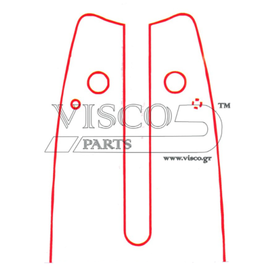 Visco - Λάμα Με Γρανάζι 12''-30-3/8-043-1.1 Οδηγοί: 44 (#12 SW-43 SR)