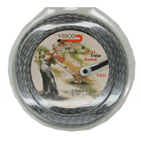Visco - Μισινέζα Στριφτή Διπλής Γραμμής 3.9x12m (#3913)