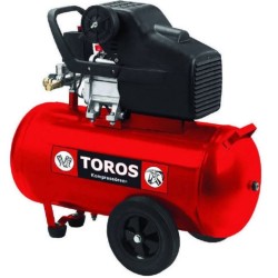 Toros - Αεροσυμπιεστής Μονομπλόκ Red Series με Αεροφυλάκιο 24 lt - 2.5 Hp (#40137)