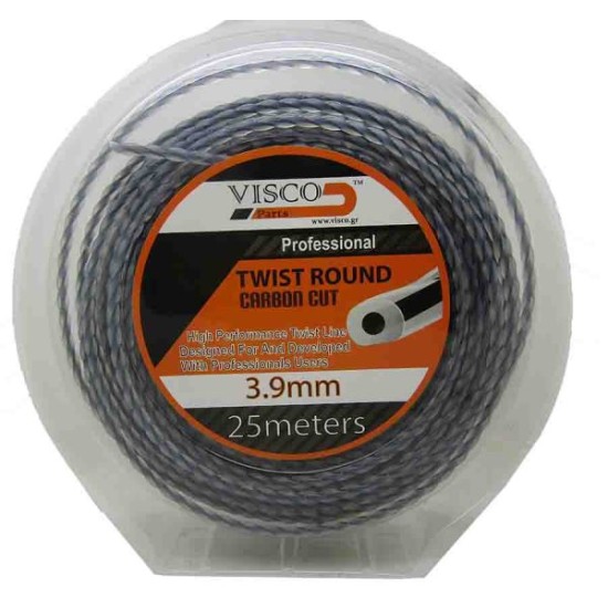 Visco - Μισινέζα Στριφτή Διπλής Γραμμής 3.9x25m (#4026)