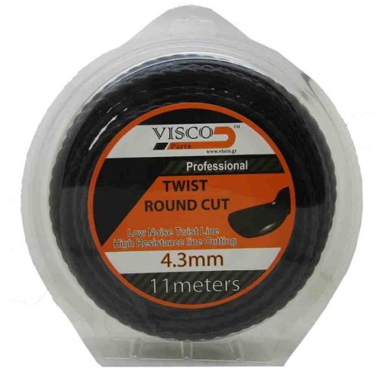 Visco - Μισινέζα Στριφτή Στρόγγυλη 4.3x11m (#4311)