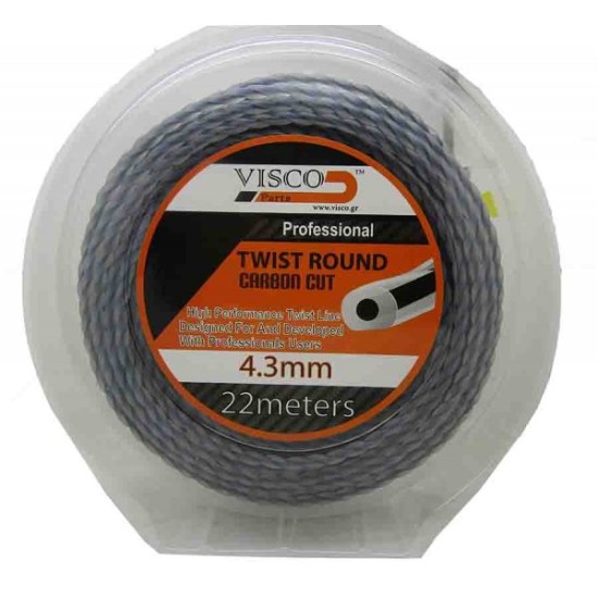 Visco - Μισινέζα Στριφτή Διπλής Γραμμής 4.3x22m (#4322)