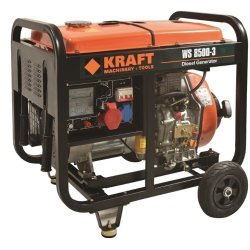 Kraft - WS 8500-3 Γεννήτρια Πετρελαίου Τριφασική 6.0 kW με Μίζα και Μπαταρία (#63771)