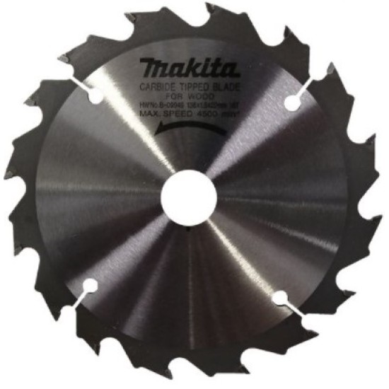 Makita - Δίσκος Κοπής Ξύλου Διαμέτρος Φ136mm (16 Δόντια) (#B-09949)