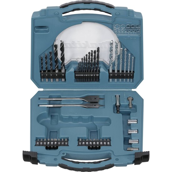 Makita - Σετ 50 τεμαχίων Makita με Μύτες, Τρυπάνια και Καρυδάκια (#D-42014)