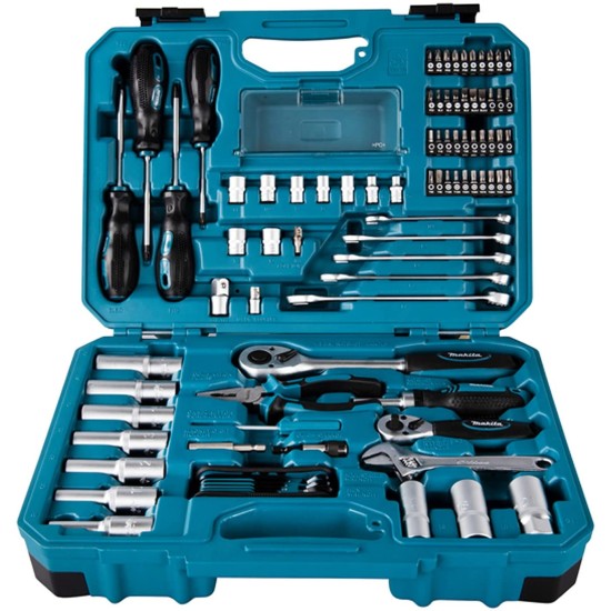Makita - Σετ Εργαλείων Χειρός 87 Τεμαχίων σε Βαλίτσα Makpac (#E-08458)