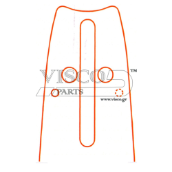 Visco - Λάμα με Γρανάζι 3.25-050-1.3 Οδηγοί: 72 (#POH 18-50WH)