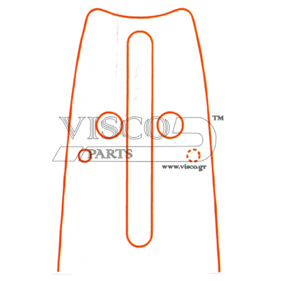 Visco - Λάμα με Γρανάζι 19'' 325-058-1.5 Οδηγοί: 76 (#POH 19-58WH)