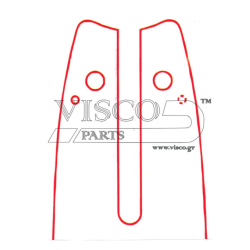 Visco - Λάμα με Γρανάζι 16¨-40-3/8-050-1.3 Οδηγοί: 55 (#SW 16-50NR)